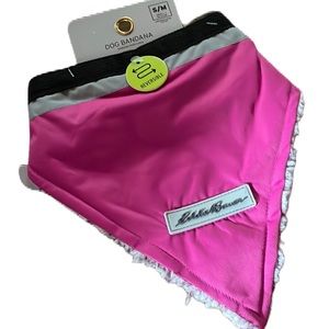 Dog Bandana Reversible Eddie Bauer Pink Sherpa Size S/M